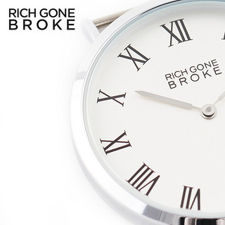 RICH GONE BROKE 02655977889 白黑钻石盘 女士时装腕表