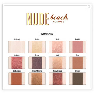 theBalm Nude Beach 12色眼影盘 9.6g