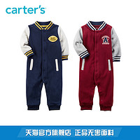 Carter's 118H381-1 男童棒球服款摇粒绒连体衣 