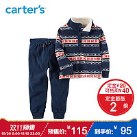 Carter's 249G529-1 摇粒绒民族风套头衫+长裤 2件套装