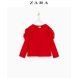 ZARA 00594701600 女童 打褶拼接T 恤 