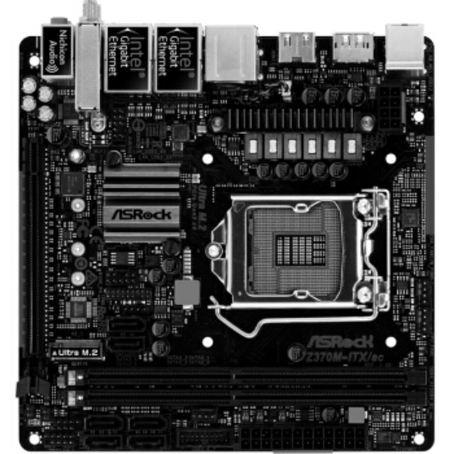 ASRock 华擎Z370M-ITX/ac 主板（Intel Z370/LGA 1151） 【报价价格评测
