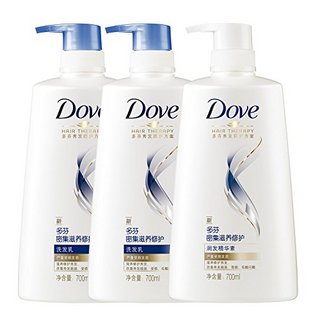 Dove 多芬 密集滋养修护洗发乳 700ml*2瓶+密集滋养修护润发精华素 700ml