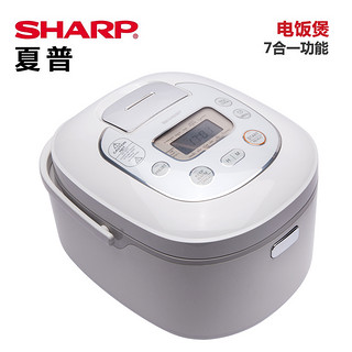 SHARP 夏普 KS-TH18W 7合1多功能电饭锅 5L 220-240V