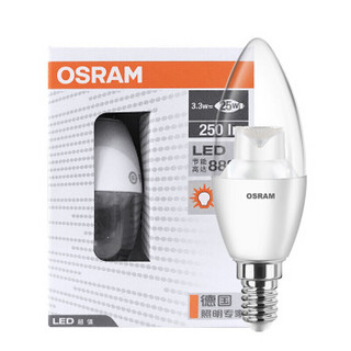 OSRAM 欧司朗 led蜡烛泡 E14 小螺口 3.3W*10只 暖光