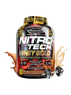 MUSCLETECH 肌肉科技  Nitrotech 金牌乳清蛋白粉 巧克力味/香草味 6磅