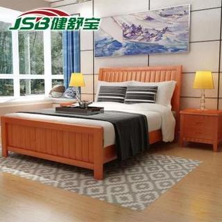 健舒宝 实木单人床 1.35*1.9m