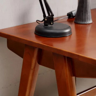 夏树 HY001 实木带抽屉书桌 1.2m+牛角椅