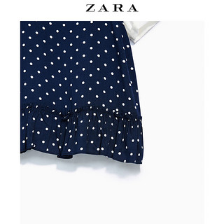 ZARA 童装 00594608401 女童圆点拼接T恤