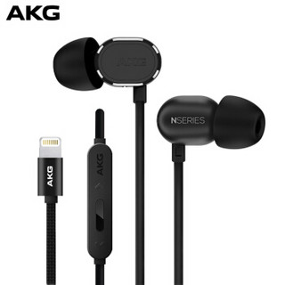  AKG 爱科技 N20U Lightning接口 入耳式耳机 黑色