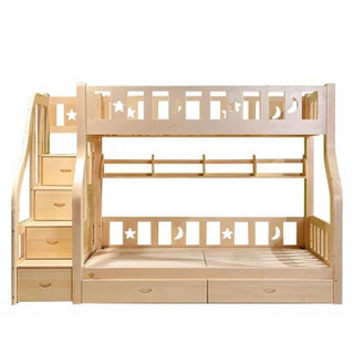 木巴 现代简约梯柜子母床  C233款 (上1.3米 下1.5米)