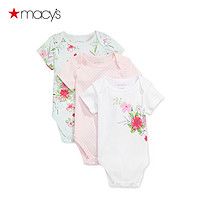  Macy's First Impressions 165002518 女婴印花纯棉连体衣 3件套