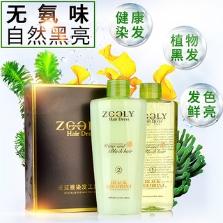 ZOOLY 卓蓝雅 天然植物染发膏 黑色 220ml*2