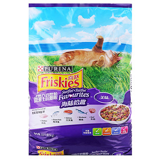 Friskies 喜跃 肉和海洋鱼味 成猫猫粮 10kg