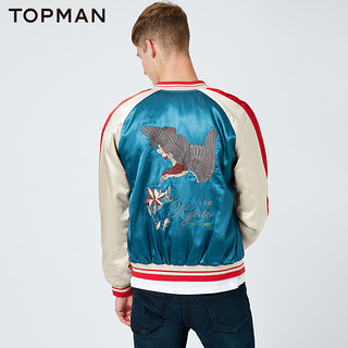 TOPMAN 64K47LBLE 男士刺绣飞行员夹克