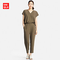 UNIQLO 优衣库 191766 女士V领针织连体裤