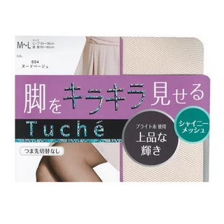 GUNZE 郡是 TUCHE 香槟闪金网状亮肤连裤丝袜*4条