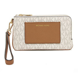 Michael Kors 迈克高仕 32F6GBFW8B 女士拼色双拉链钱包/拉链包 