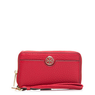 TORY BURCH 汤丽柏琦 压纹金属LOGO 女士钱包