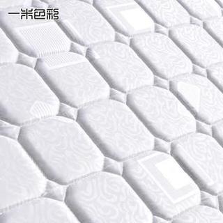  一米色彩 软硬两用 椰棕弹簧床垫  弹簧床垫、椰棕床垫 1800*2000*220毫米 20-25cm（含） 软硬双面 白色