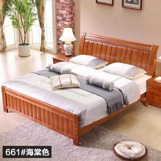 QIANDUODUO 千多多 全实木双人床 1.5*1.9米