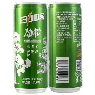 日加满 劲松松针风味能量饮料250ml*24罐 整箱