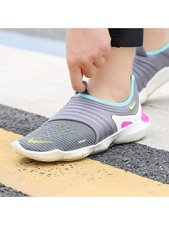 耐克（NIKE）女鞋Flyknit-3.0赤足飞线透气一脚蹬运动鞋跑步鞋AQ5708