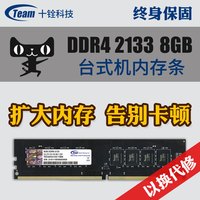 Team 十铨 DDR4 2133 8GB 台式机内存