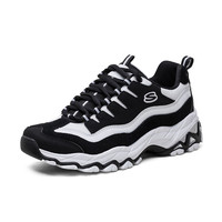 SKECHERS 斯凯奇 D'LITES系列 Encore 女士休闲运动鞋 66666042/BKW 黑色/白色 37