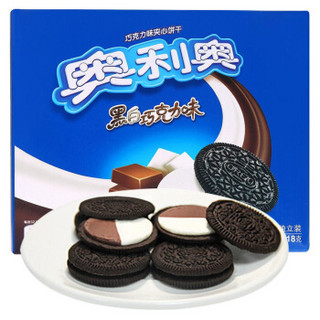 OREO 奥利奥 夹心饼干黑白巧克力味318g