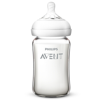 avent 新安怡 宽口径自然顺畅玻璃奶瓶 240ml *8件