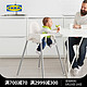 IKEA宜家ANTILOP安迪洛高脚椅子带安全带北欧家用便捷婴儿餐椅 *2件