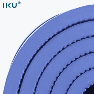 IKU瑜伽垫加厚防滑15mm纯TPE平板支撑仰卧起坐垫 蓝色