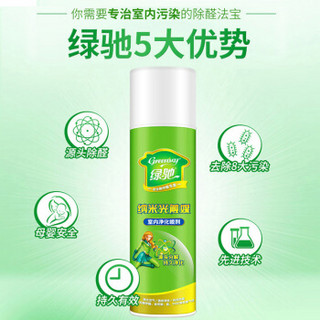 Greensky 绿驰 纳米光触媒280ml 家用新装修高效去除甲醛清除剂除味喷剂 新车家具除异味防霉喷剂非活性炭包