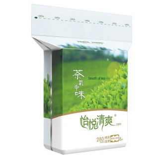 倍舒特 怡悦系列山茶花茶氧清香净味超吸收日用/夜用卫生巾290mm8片*1包