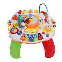 谷雨益智玩具儿童多功能和谐号学习游戏桌宝宝琴键音乐绕珠婴儿小孩亲子玩具1-3-6岁