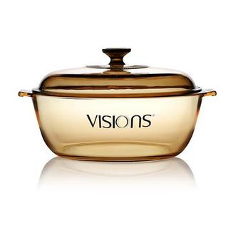 VISIONS 晶彩透明锅 HD系列 4L+ duralex透明餐具4件套