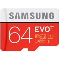 SAMSUNG 三星 EVO+ microSDXC存储卡(64GB、UHS-I)