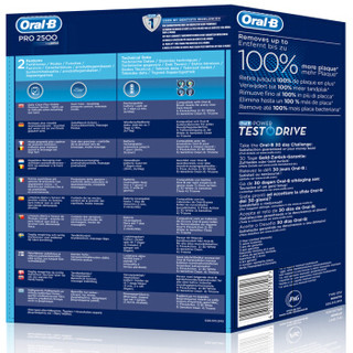 BRAUN 博朗 Oral-B 欧乐-B Pro 2500 3D智能电动牙刷