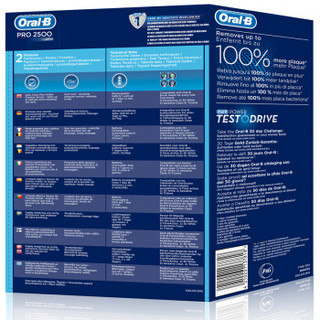 BRAUN 博朗 Oral-B 欧乐-B Pro 2500 3D智能电动牙刷