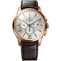 ZENITH 真力时 指挥官系列 18.2070.4054/02.C711 男士机械手表 42mm 银盘 棕色鳄鱼皮带 圆形