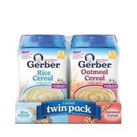 Gerber 嘉宝 大米米粉+燕麦米粉 美版 1段 454g*2罐