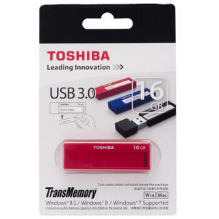 TOSHIBA 东芝 标闪系列 U盘 16G  红色 USB3.0