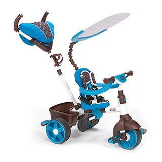 little tikes 小泰克 4合1运动型推骑三轮车 蓝白  