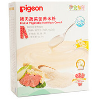 pigeon 贝亲 猪肉蔬菜营 8个月以上适用养米粉 200g