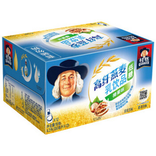 桂格（QUAKER）高纤燕麦乳麦榛果味350ML* 12