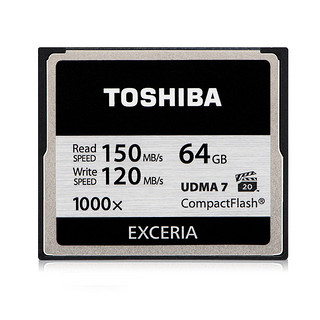 TOSHIBA 东芝 EXCERIA CF存储卡（64GB、1000x）