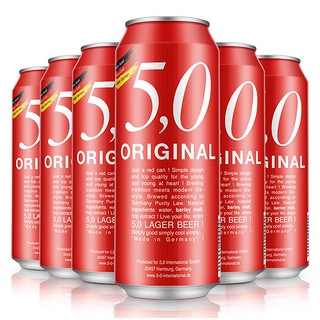 OETTINGER 奥丁格 5.0系列 窖藏啤酒 500ml *6罐