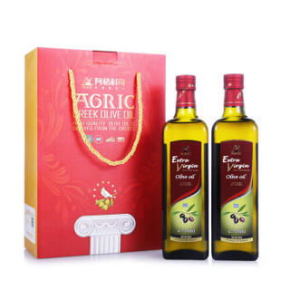 AGRIC 阿格利司 特级初榨橄榄油 750ml*2瓶*2件