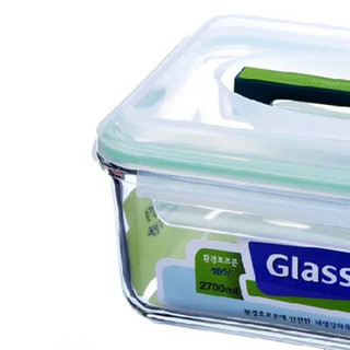 Glasslock 三光云彩 RP603 长方形提手收纳盒 2.7L